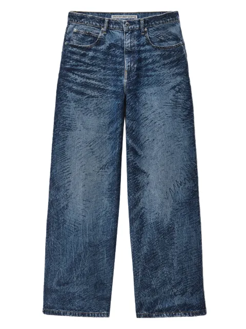 Alexander Wang logo-patch jeans