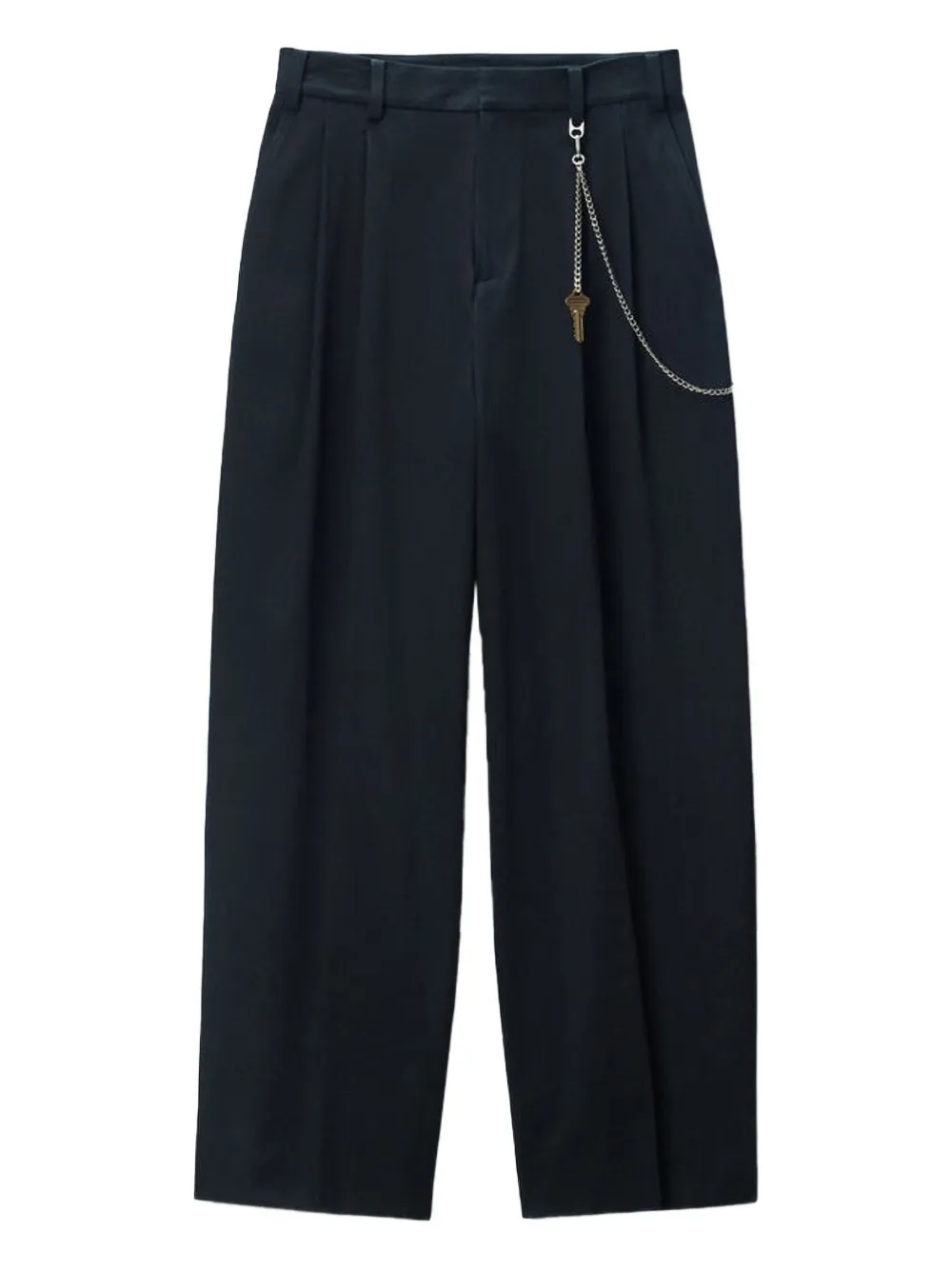 Alexander Wang pleated-details chain-detail trousers | Black | Image 1