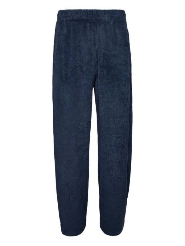 Alexander Wang Embroidered Fleece Trousers Blue FARFETCH LB