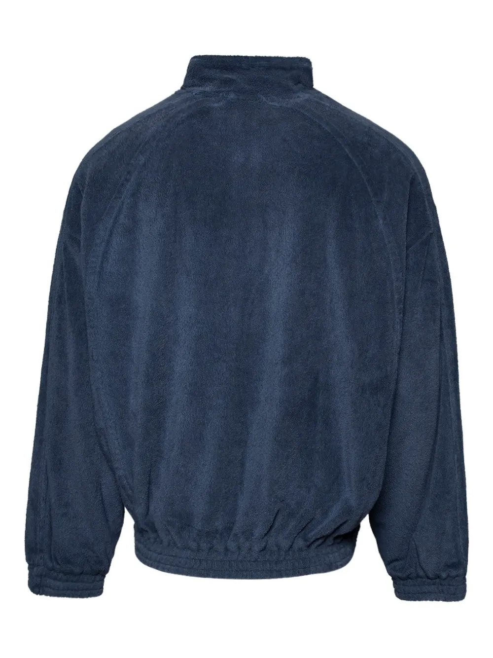 Alexander Wang Fleece Zip-up Track Jacket In Blue