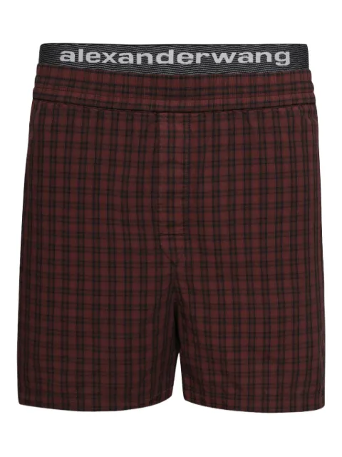 Alexander Wang plaid boxer shorts