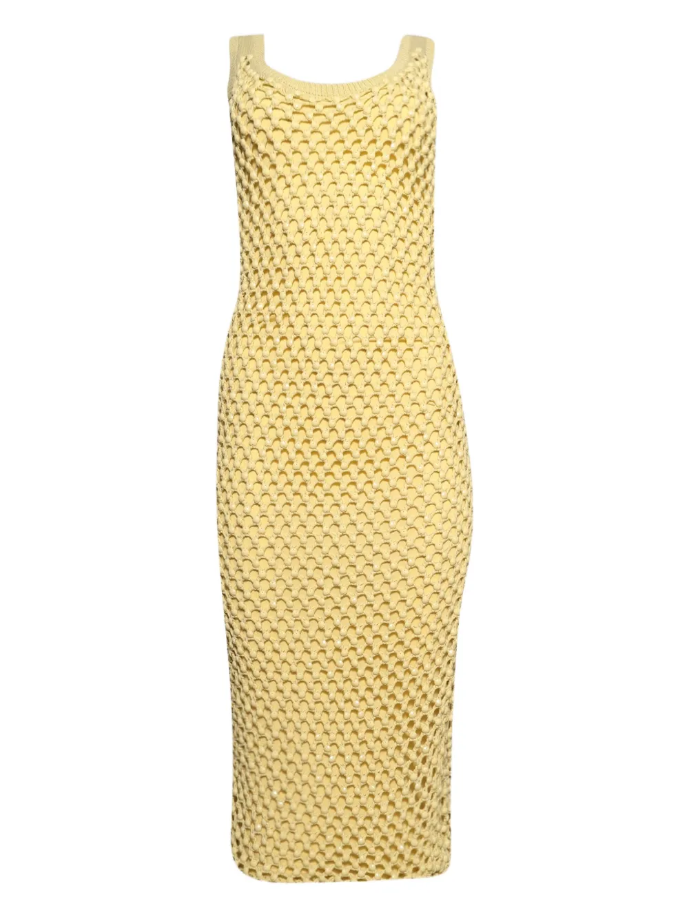 diotima Emin scoop-neck midi dress | Yellow | Image 1
