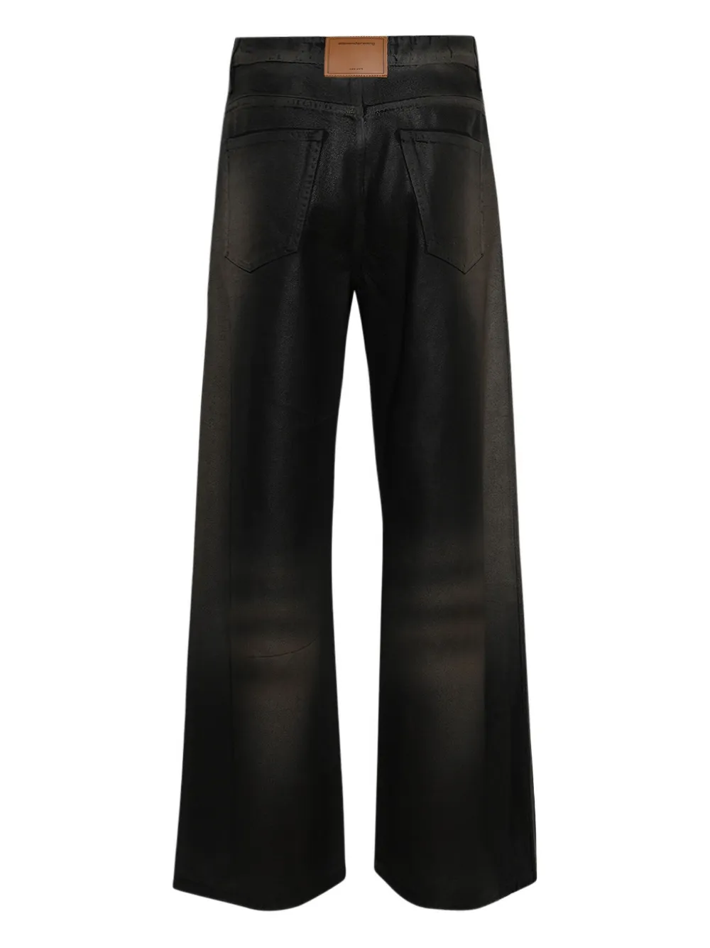 Alexander Wang Jeans met logopatch - Zwart