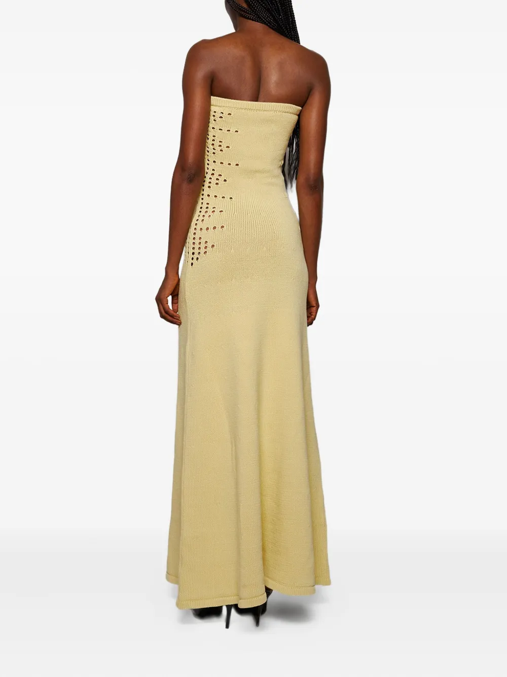 Diotima Mavis Cut-out Maxi Dress In Yellow