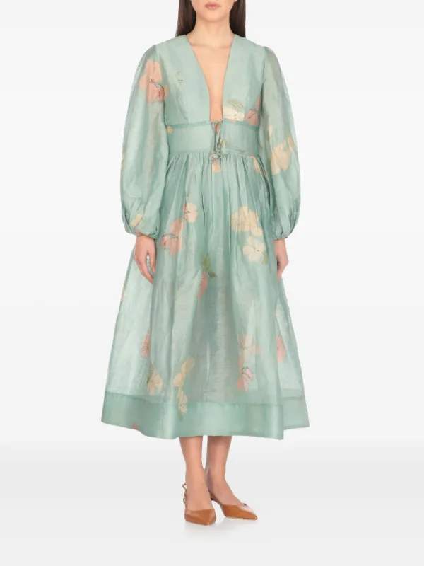 Zimmermann Floral-print Dress - Blue Zimmermann Floral-print Dress - Blue