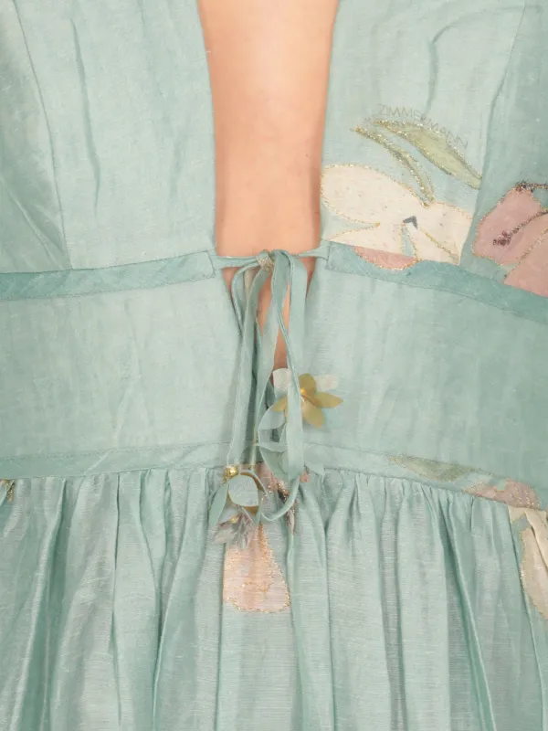 ZIMMERMANN floral-print Dress | Blue | FARFETCH ID