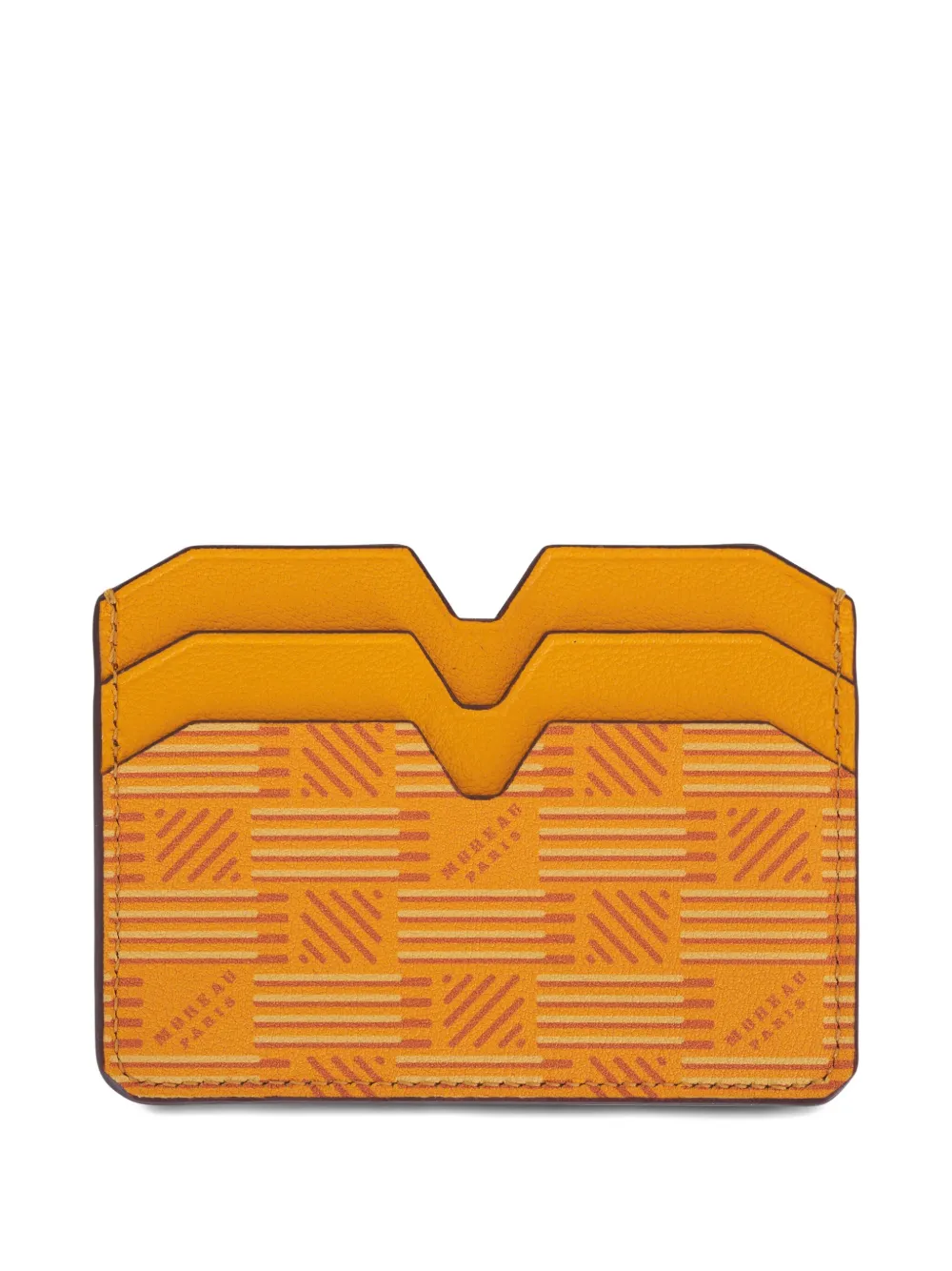 Moreau geometric-pattern cardholder - Oranje