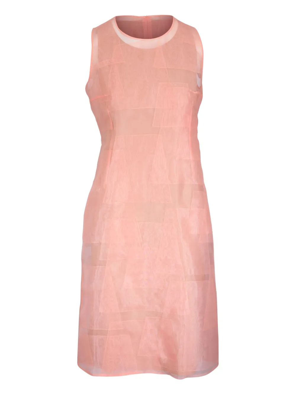 Akris Mouwloze jurk met textuur Roze