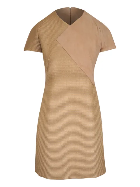 Akris asymmetric-panel minidress