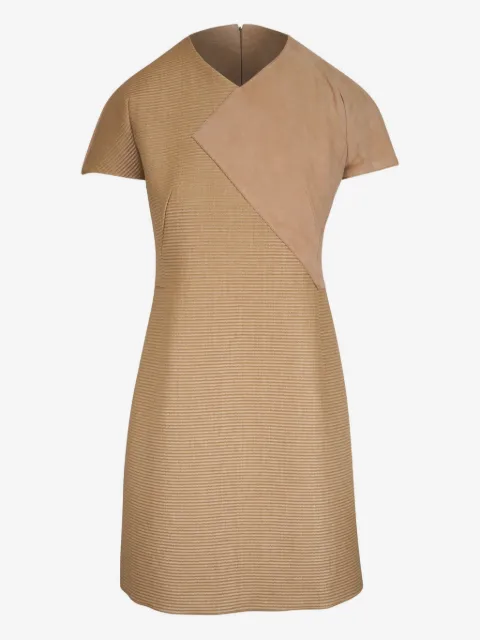 Akris asymmetric-panel minidress