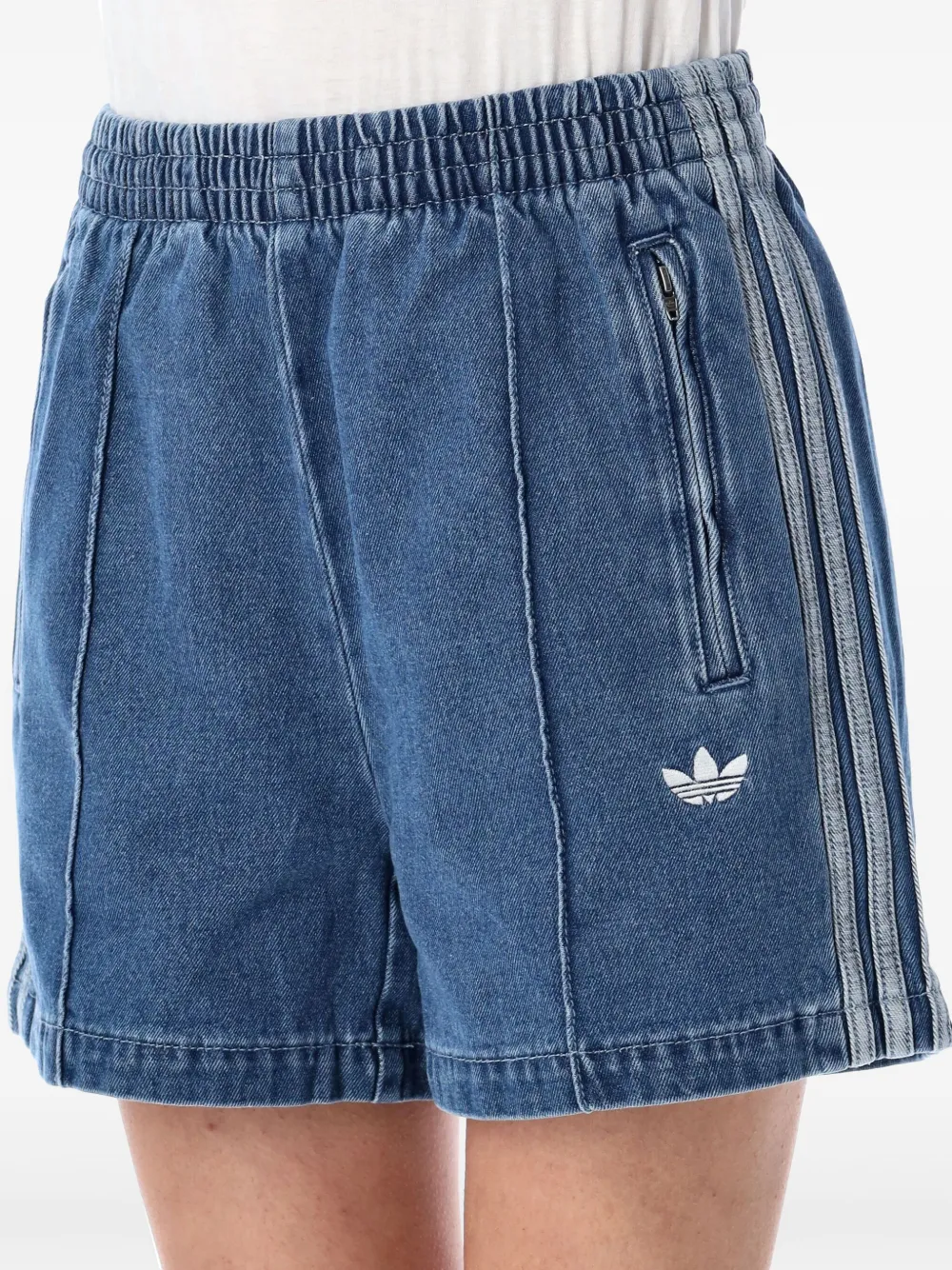 adidas Denim shorts Blauw