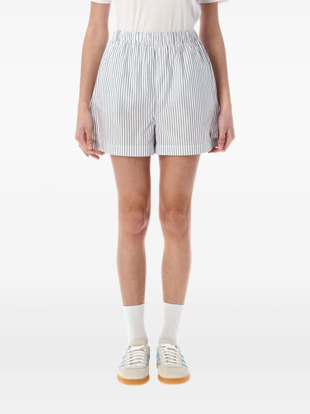 Sporty & Rich Gestreepte shorts Blauw