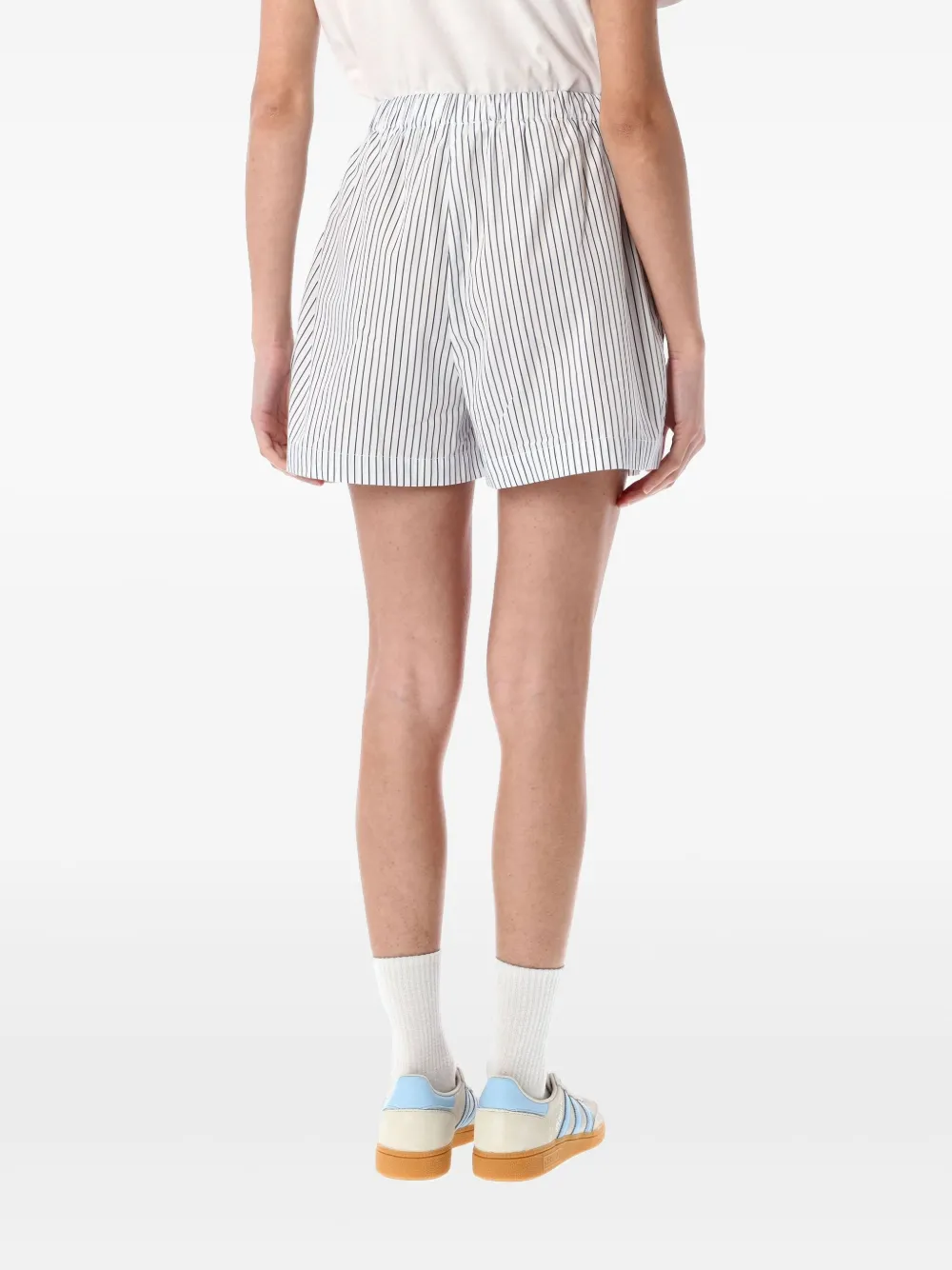 Sporty & Rich Gestreepte shorts Blauw