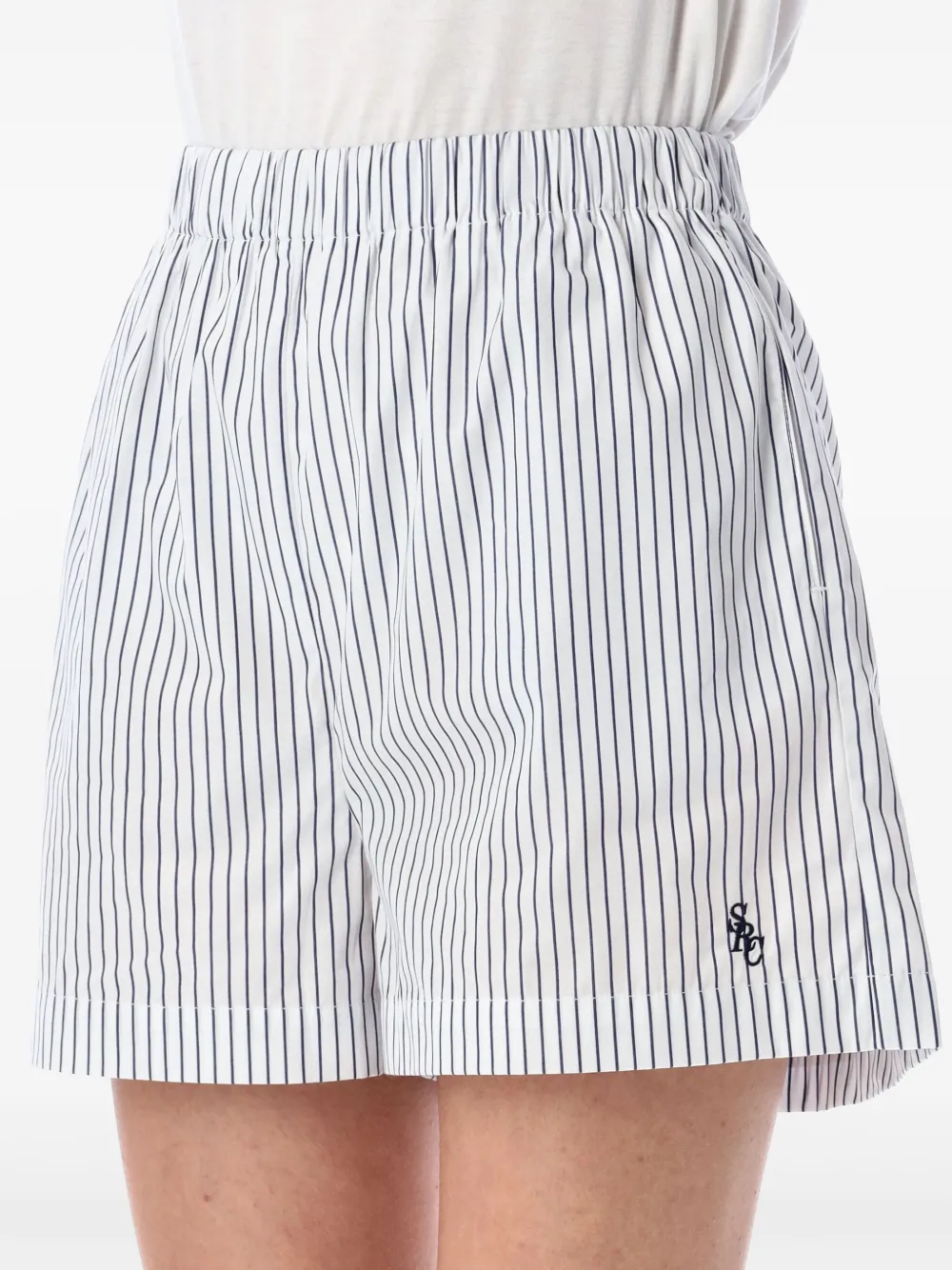Sporty & Rich Gestreepte shorts Blauw