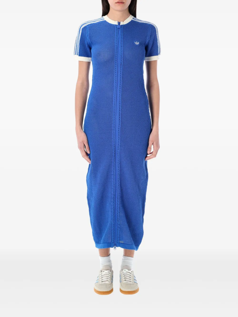 adidas Gehaakte jurk Blauw