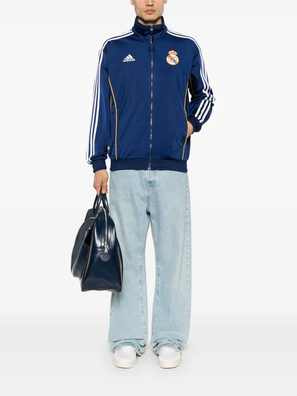 adidas 3-Stripes trainingsjack Blauw