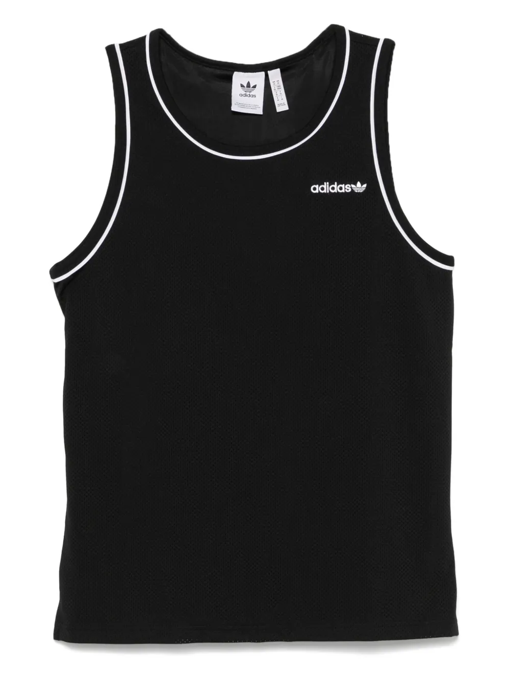 adidas logo-embroidered tank top | Black | Image 1