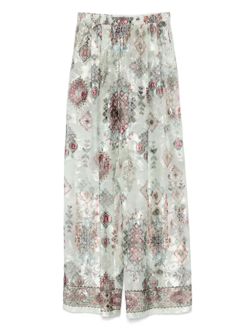 Pantalon à imprimé graphique - Ermanno Scervino - Modalova