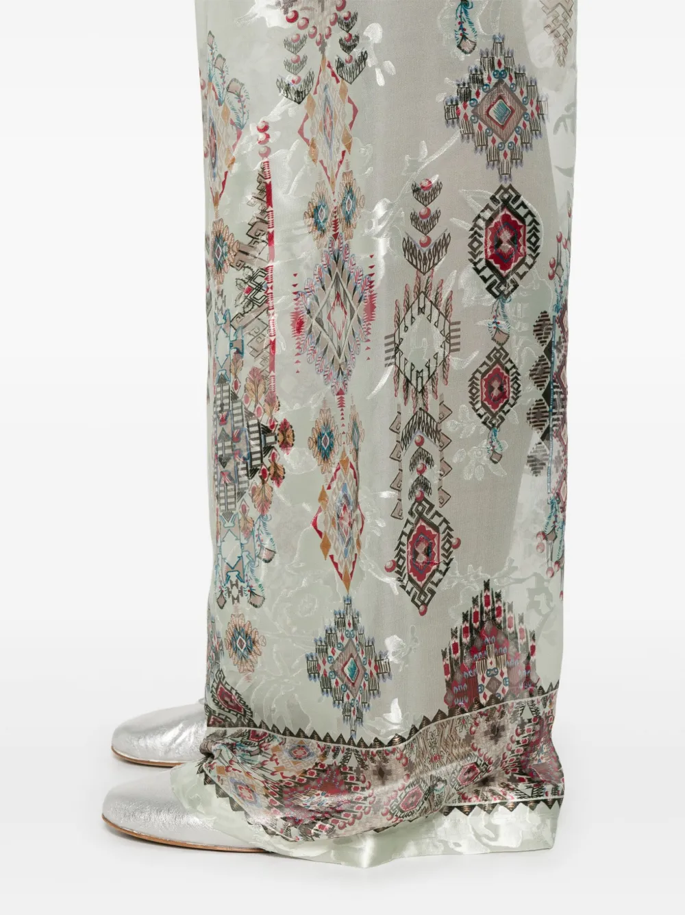 Ermanno Scervino Broek met grafische print Grijs