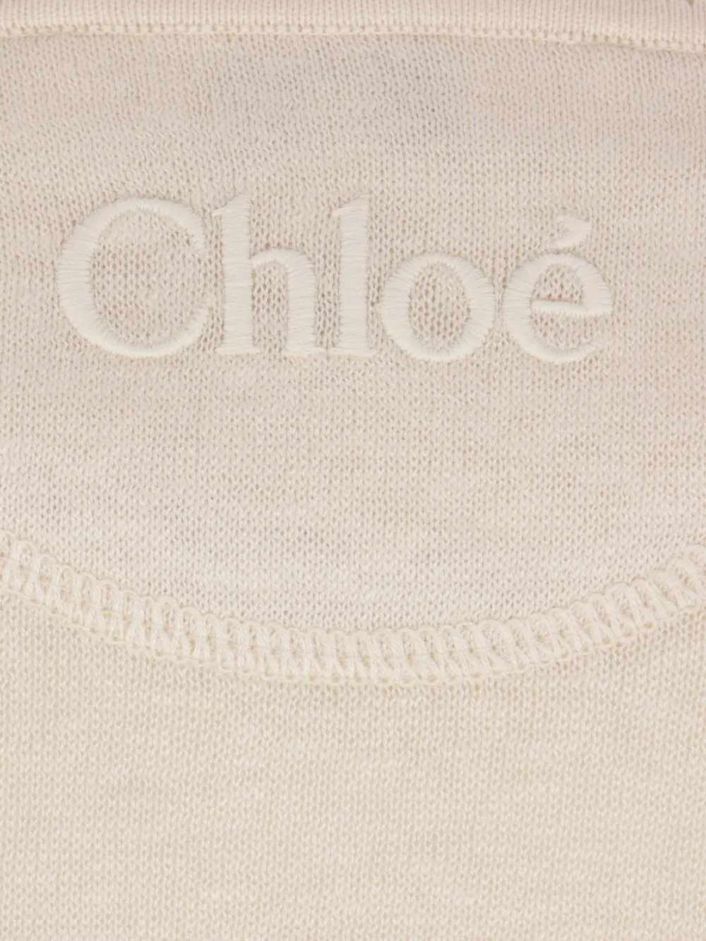 Chloé Henley top Beige