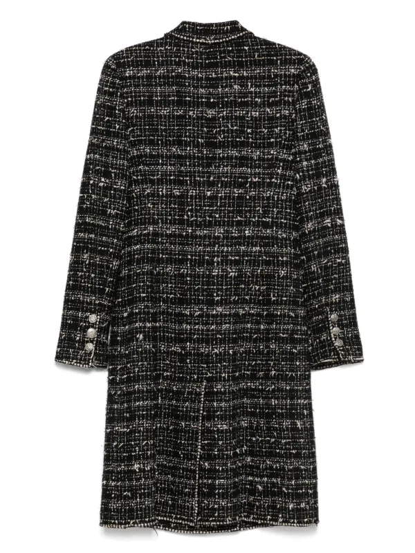 CHANEL ツイード ヴィンテージ コート CHANEL Pre-Owned 2005 ツイードコート | ブラック | FARFETCH JP