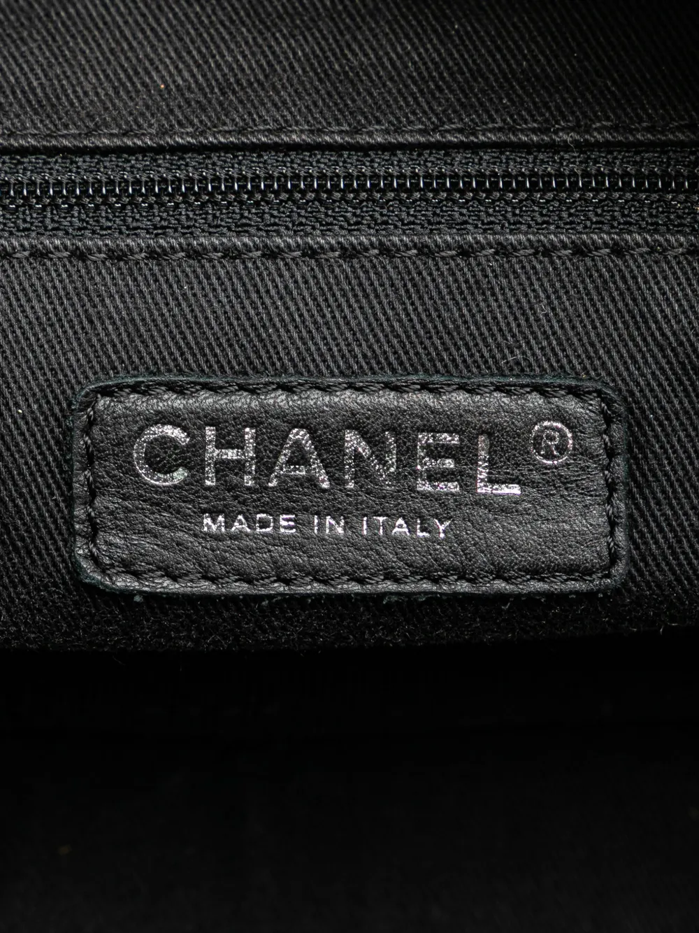 Pre-owned Chanel 2005-2006 Paris New York Quilted Nylon Duffle Handbag In Black