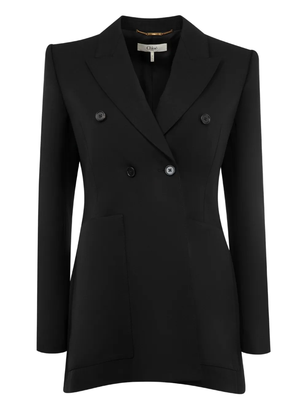 Chloé vestido con doble botonadura | negro | Image 1