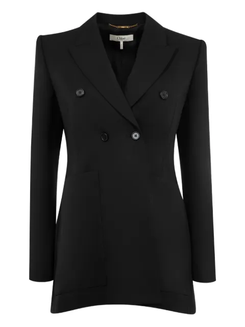 Chloé vestido con doble botonadura