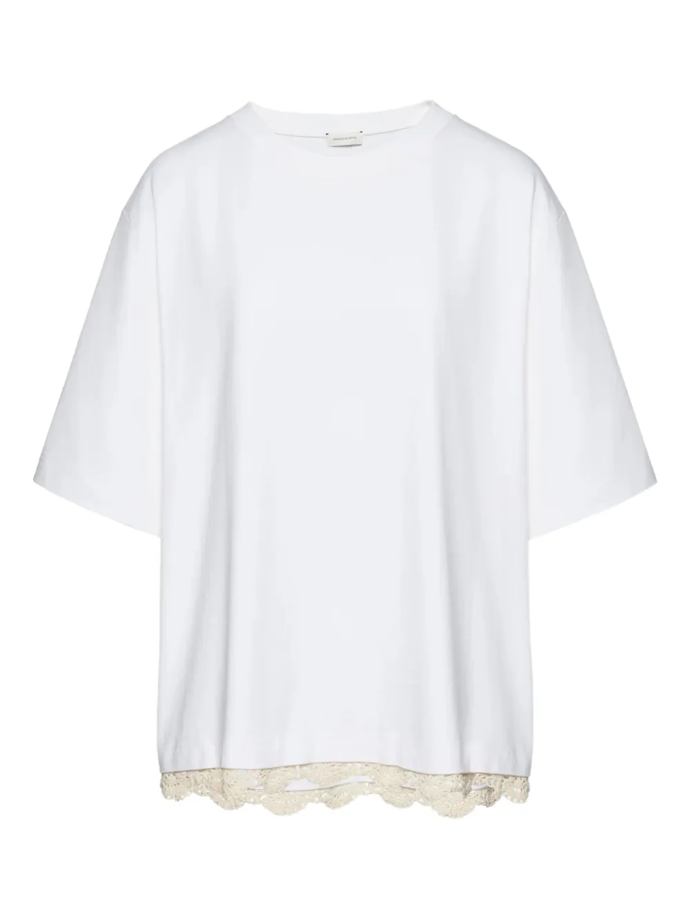 Magda Butrym playera con ribete de encaje | blanco | Image 1