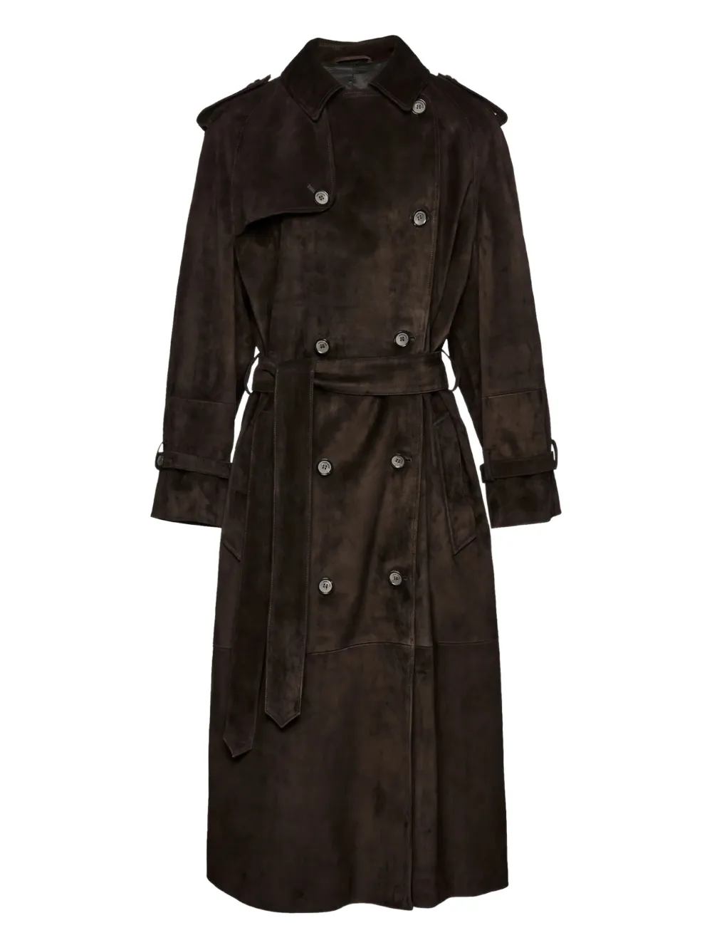 Magda Butrym gabardina con doble botonadura | marrón | Image 1