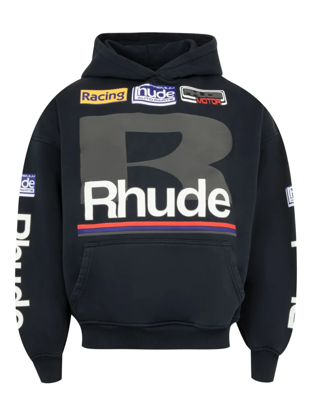 RHUDE hoodie de algodón | negro | Image 1