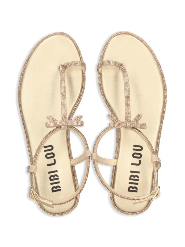 Bibi Lou Erin Sandals | Gold | FARFETCH