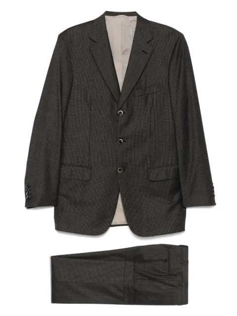 Brioni jumpsuit corto con motivo pied de poule