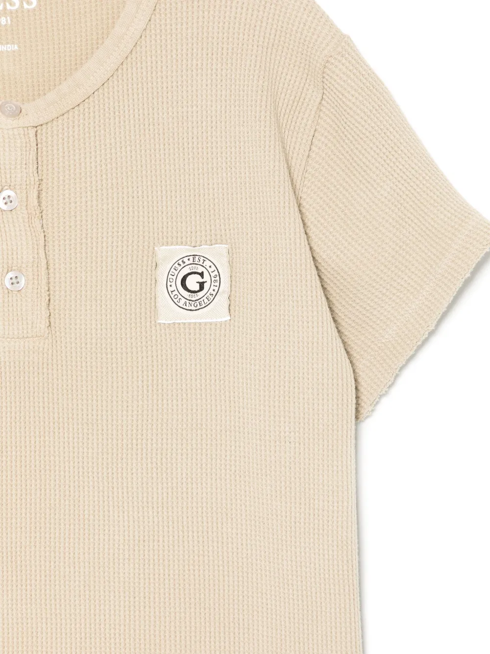 Guess Cotton T-shirt In Neutrals