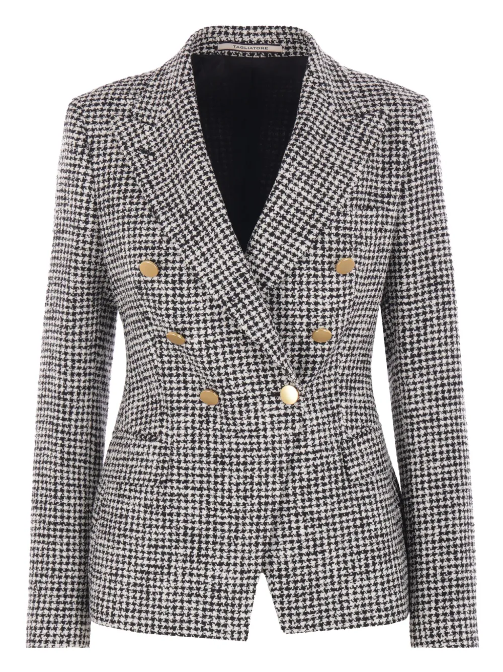Tagliatore Geruite blazer Zwart