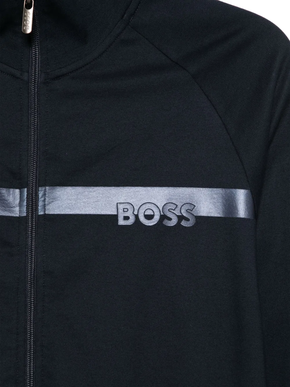 BOSS Sweater met rits Blauw