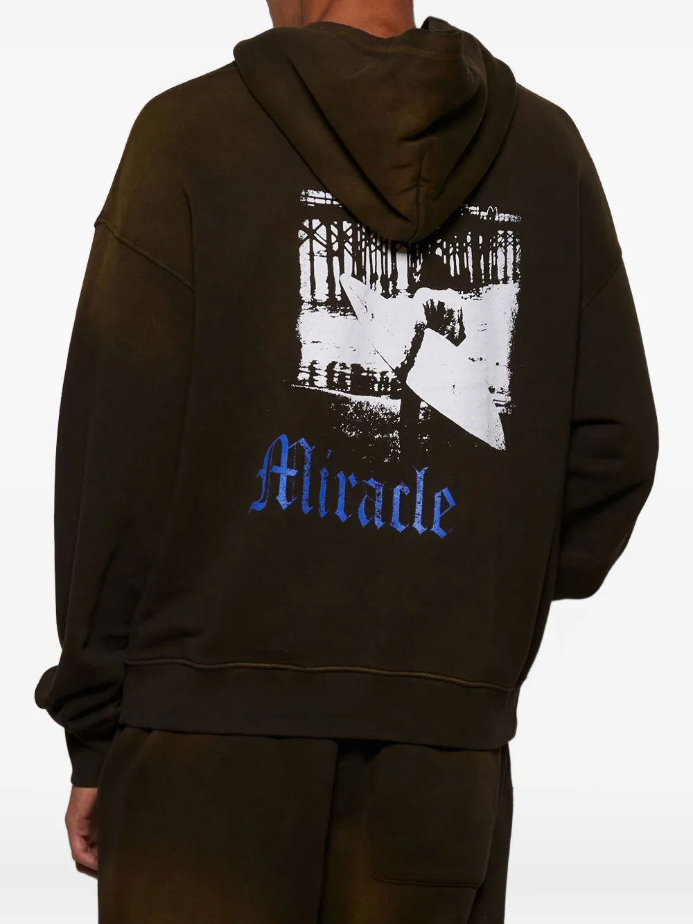 Nahmias Hoodie met surfprint Bruin