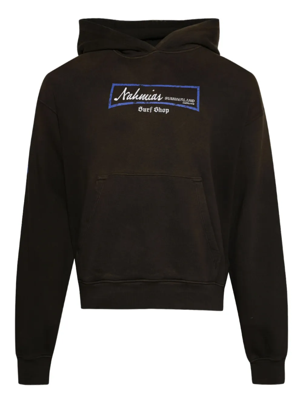 Nahmias surf-print hoodie | Brown | Image 1