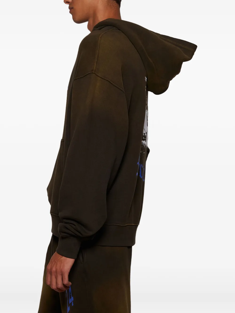 Nahmias Hoodie met surfprint Bruin