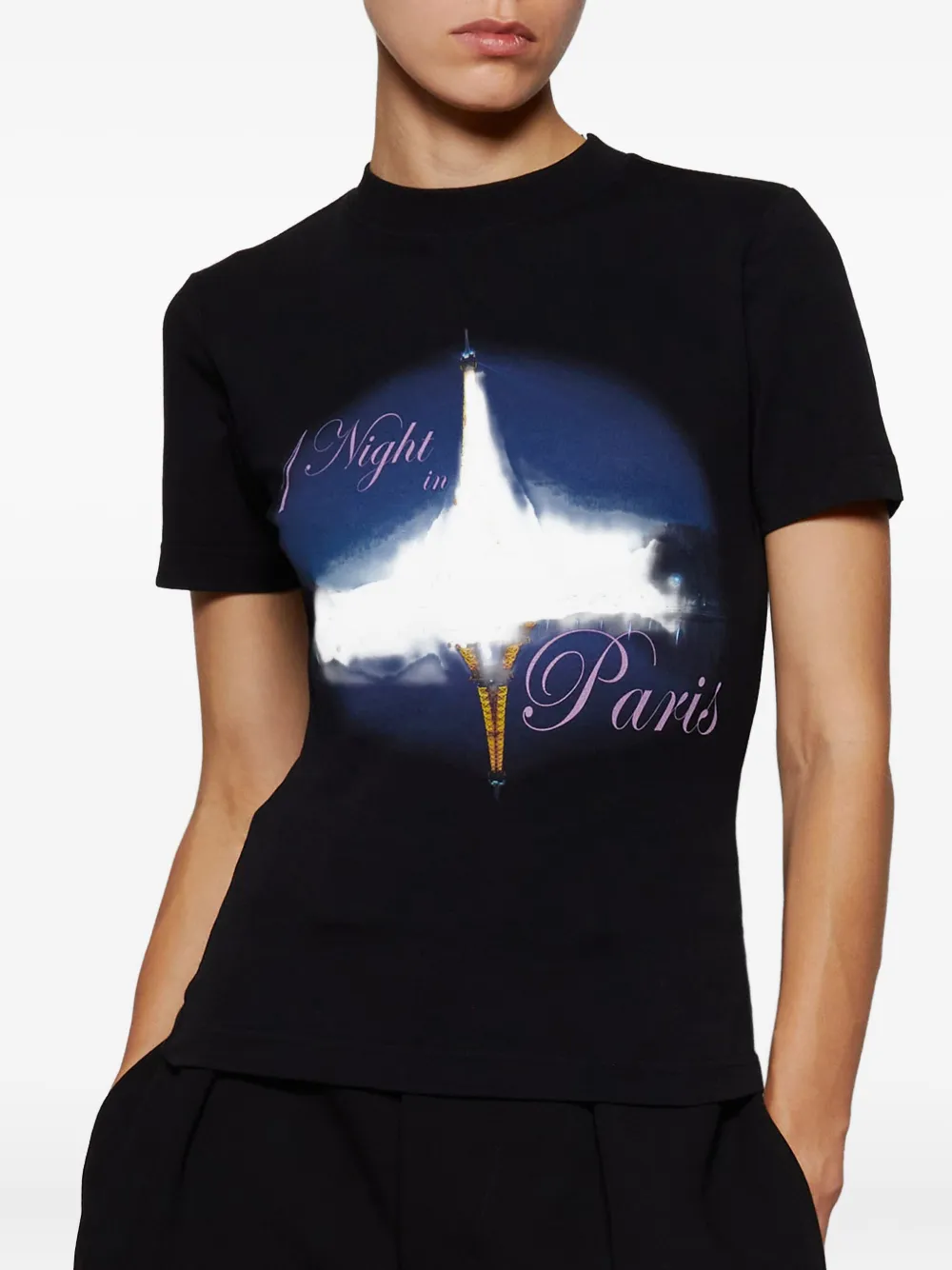 Vetements Night In Paris T-shirt In Gold