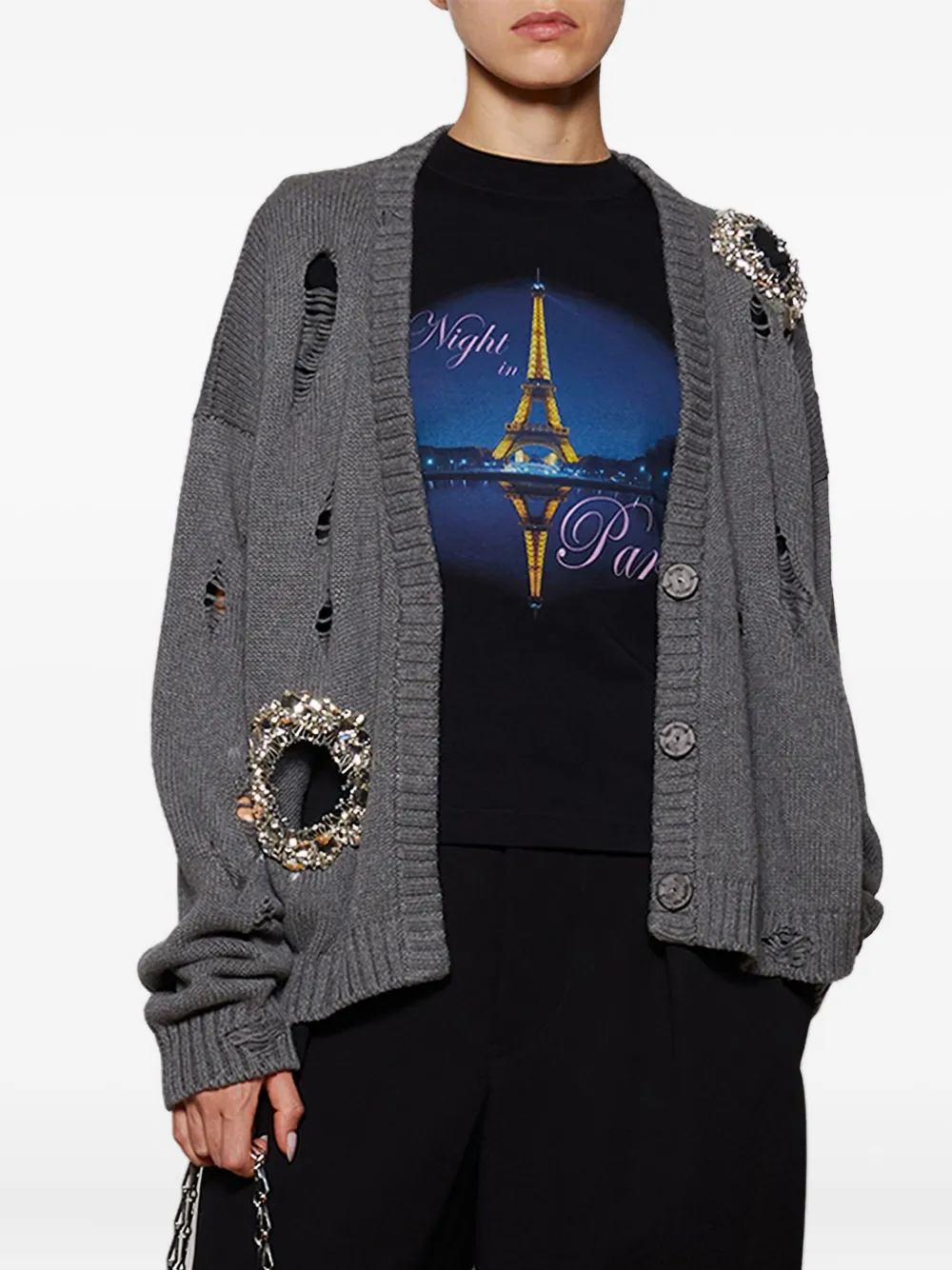 Vetements Night In Paris T-shirt In Gold