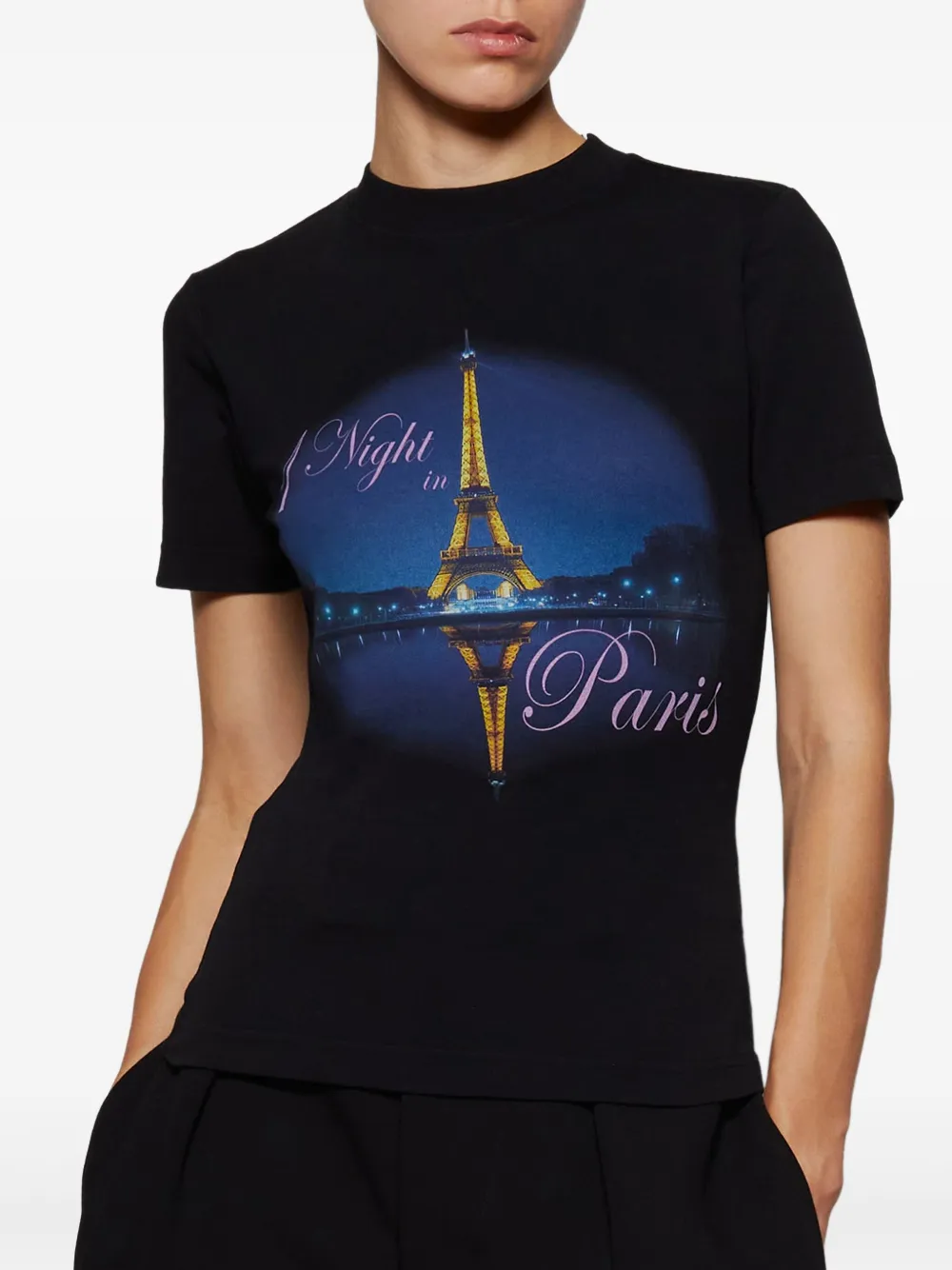 VETEMENTS T-shirt met print Zwart