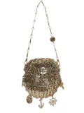 Rabanne chain-embellished sphere shoulder bag - Gold