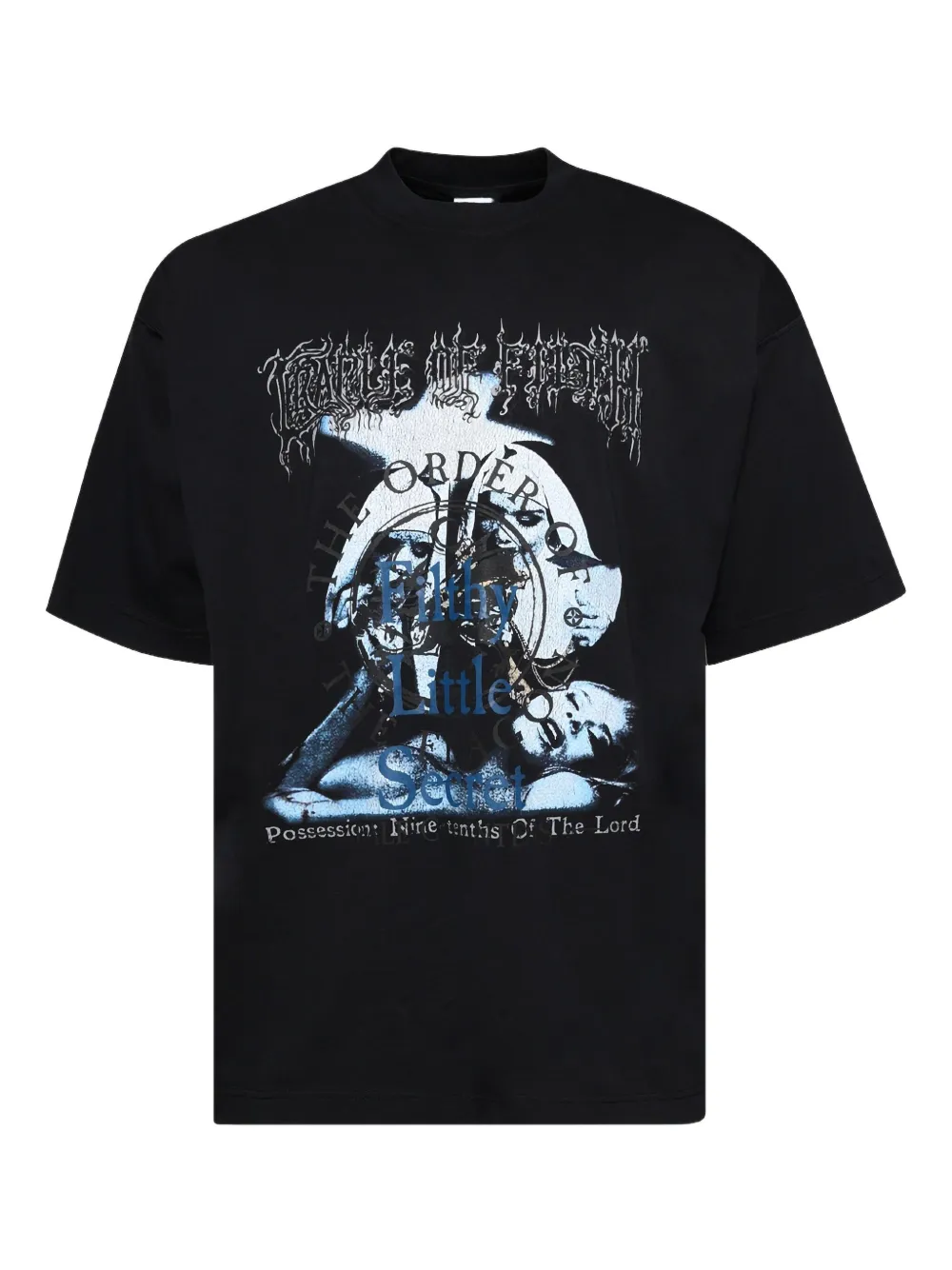 VETEMENTS graphic-print T-shirt Zwart