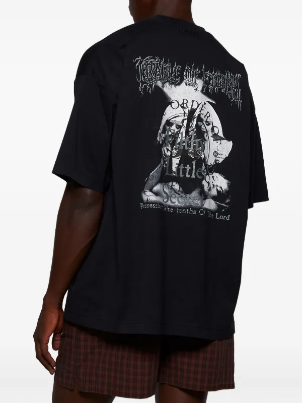 VETEMENTS Camiseta Com Estampa Gráfica | Preto | FARFETCH BR