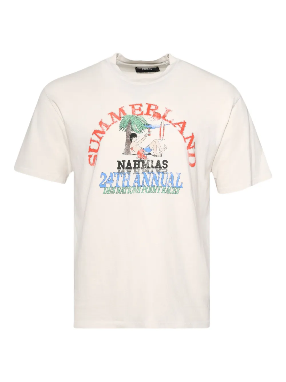 Nahmias Point Dune Races T-shirt | White | Image 1