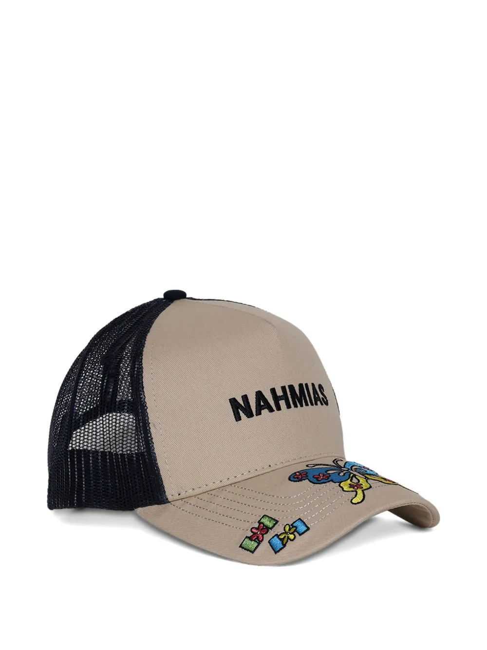 Nahmias embroidered hat - Beige