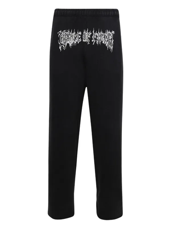 VETEMENTS プリント スウェットパンツ | ブラック | FARFETCH JP