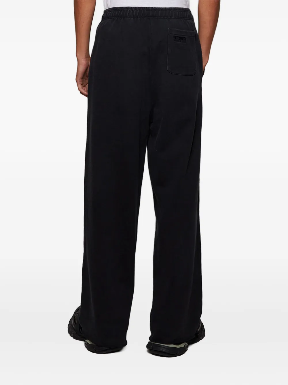 VETEMENTS Joggingbroek met letterprint Zwart