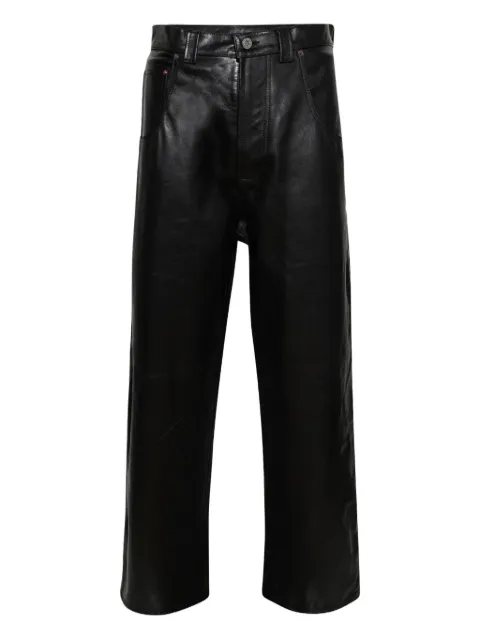 VETEMENTS leather wide-leg trousers